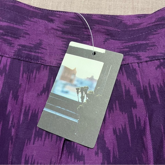 Kimchi Blue Purple Pleated A-Line Mini Skirt Urban Outfitters Romantic femme - Picture 5 of 8